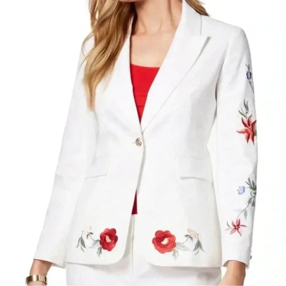 Nine West Embroidered Jacket - Picture 1 of 8